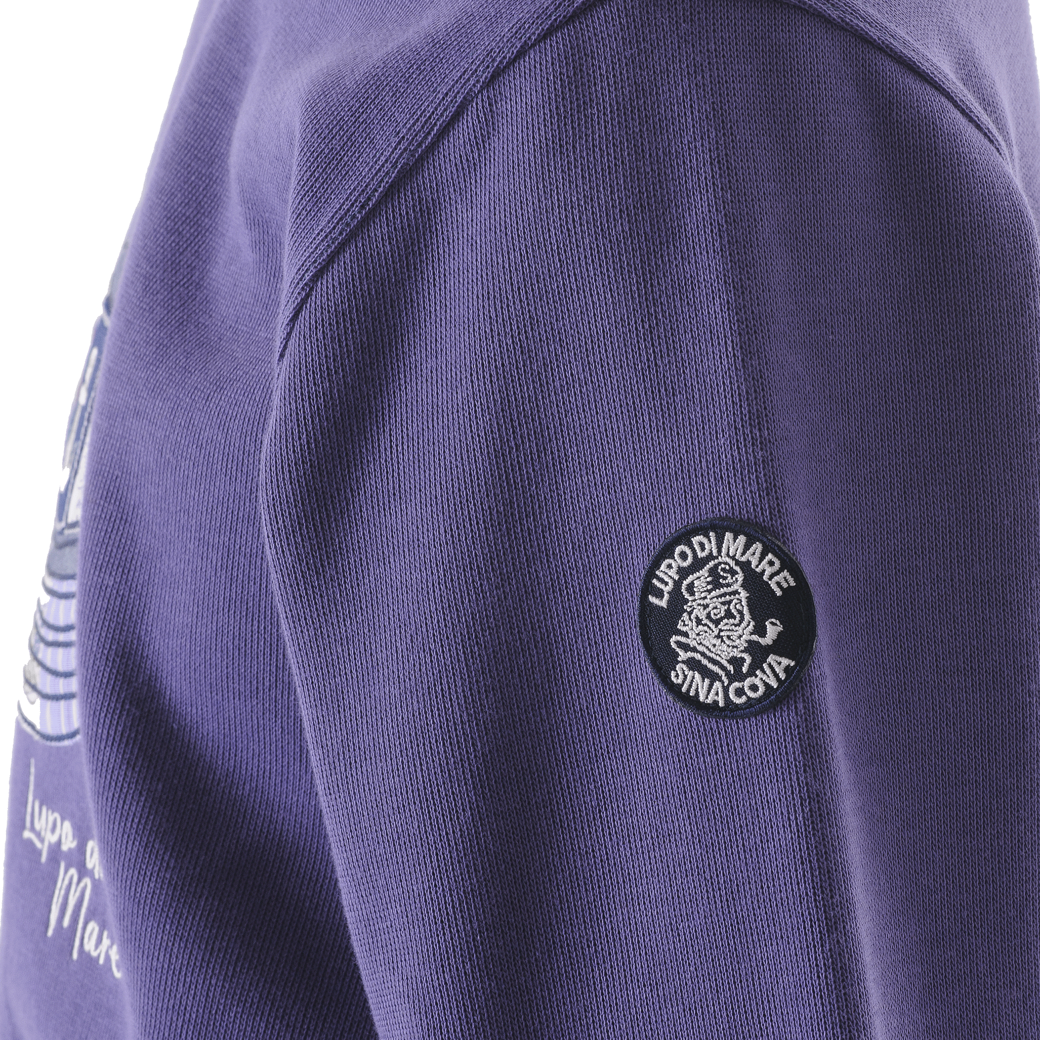 【公式】シナコバ (SINA COVA) クルーネックトレーナー 23220050 パープルの肩部分