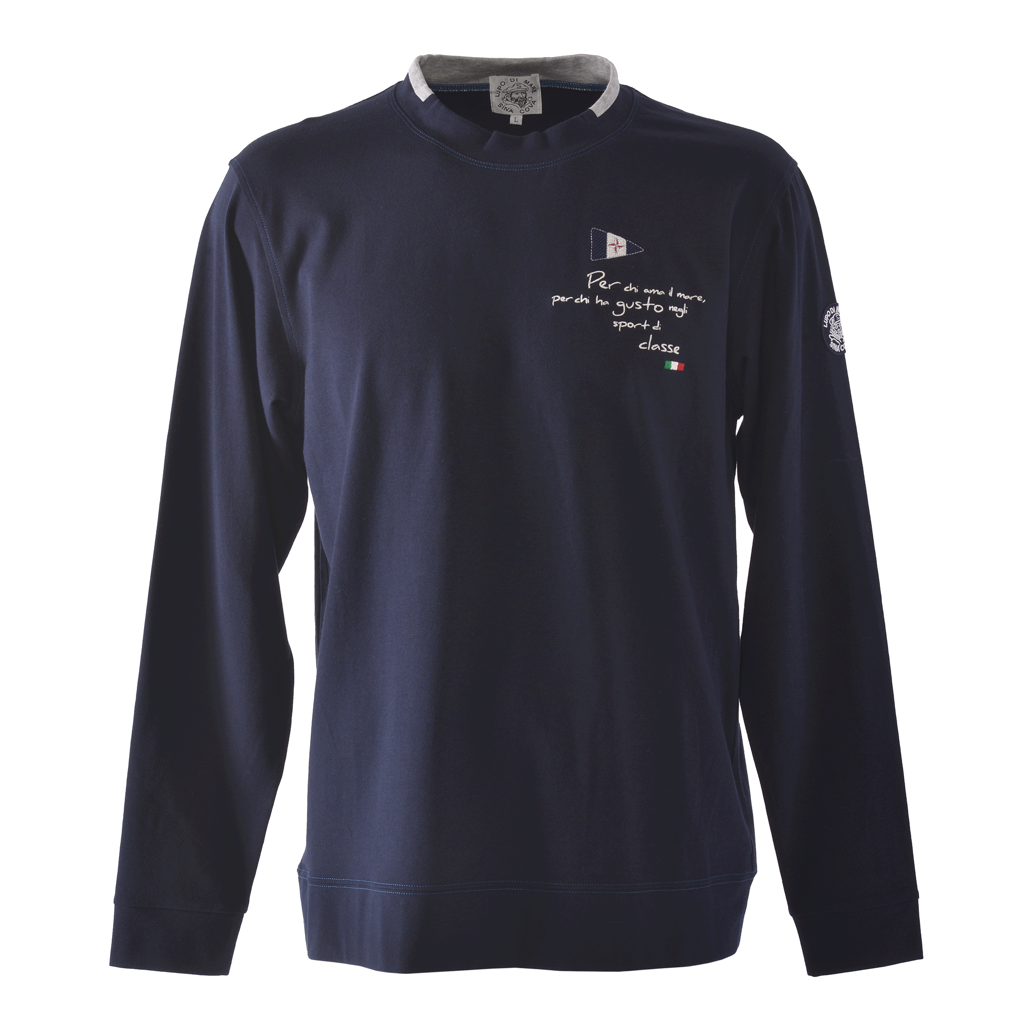 モックネック長袖Tシャツ 25110040