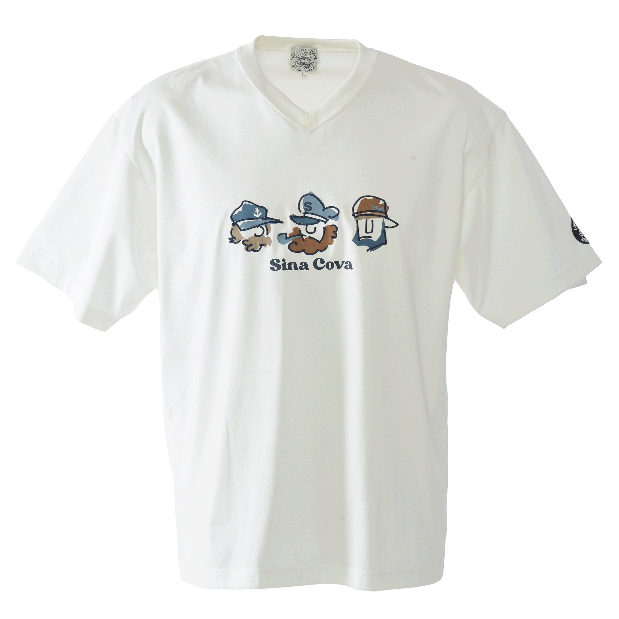 加大尺寸V領短袖T卹 26120566