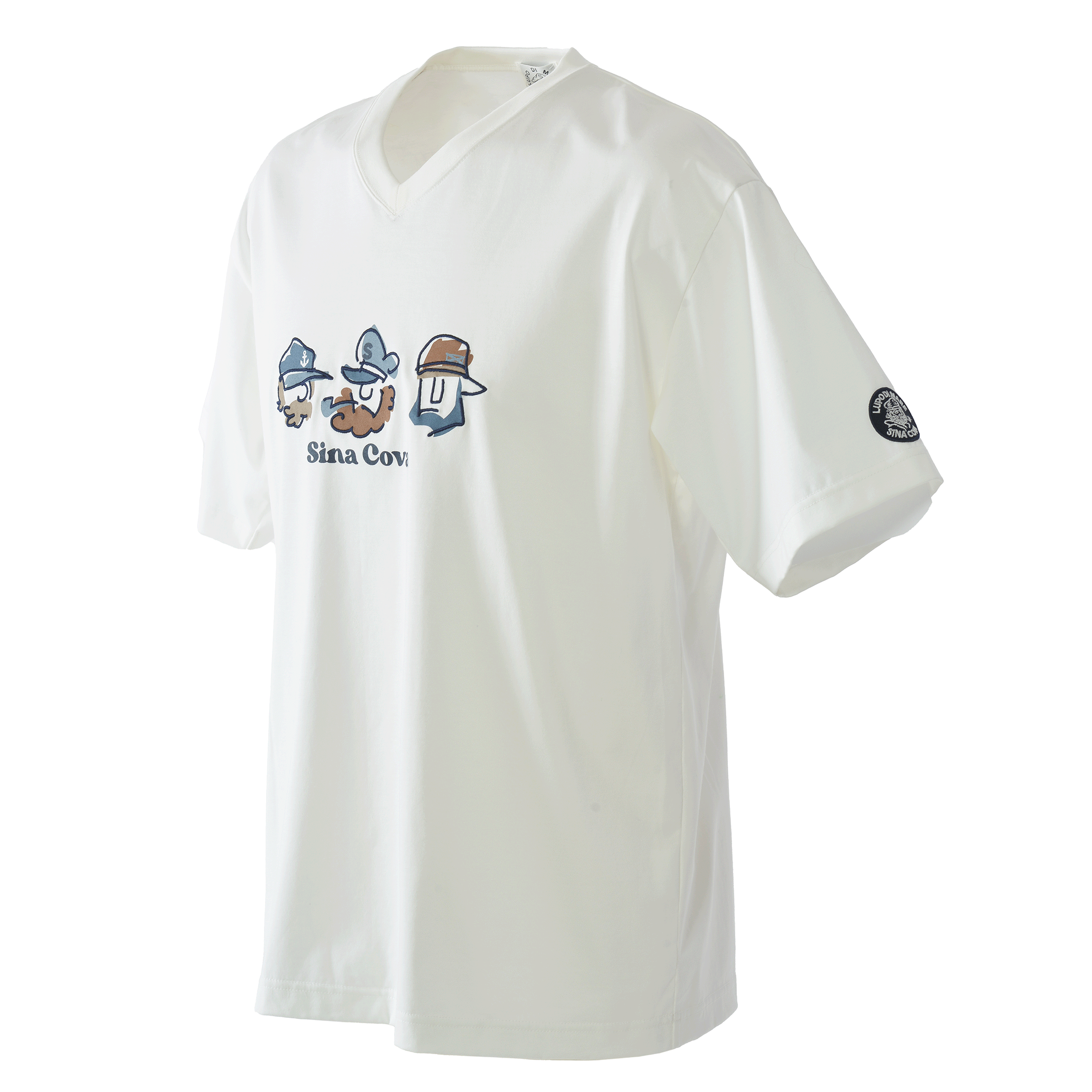 加大尺寸V領短袖T卹 26120566