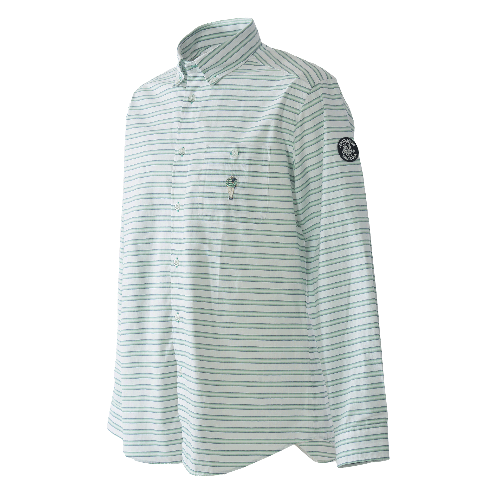 加大尺寸長袖扣襯衫 26124026