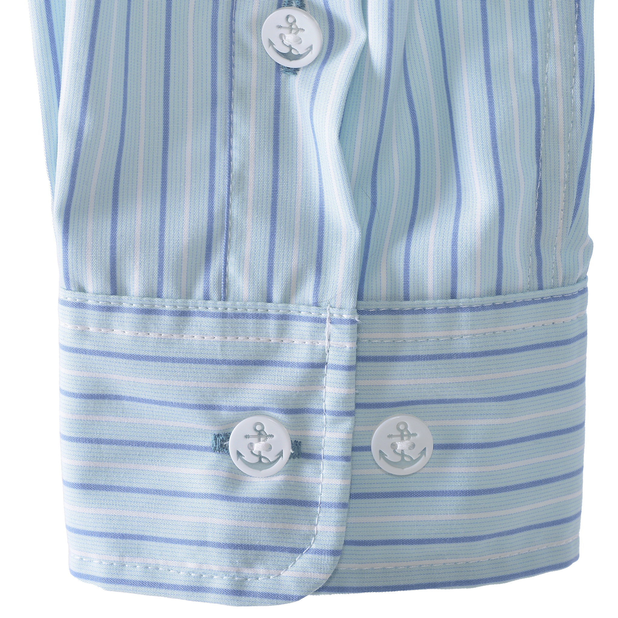 條紋長袖扣襯衫 25224030