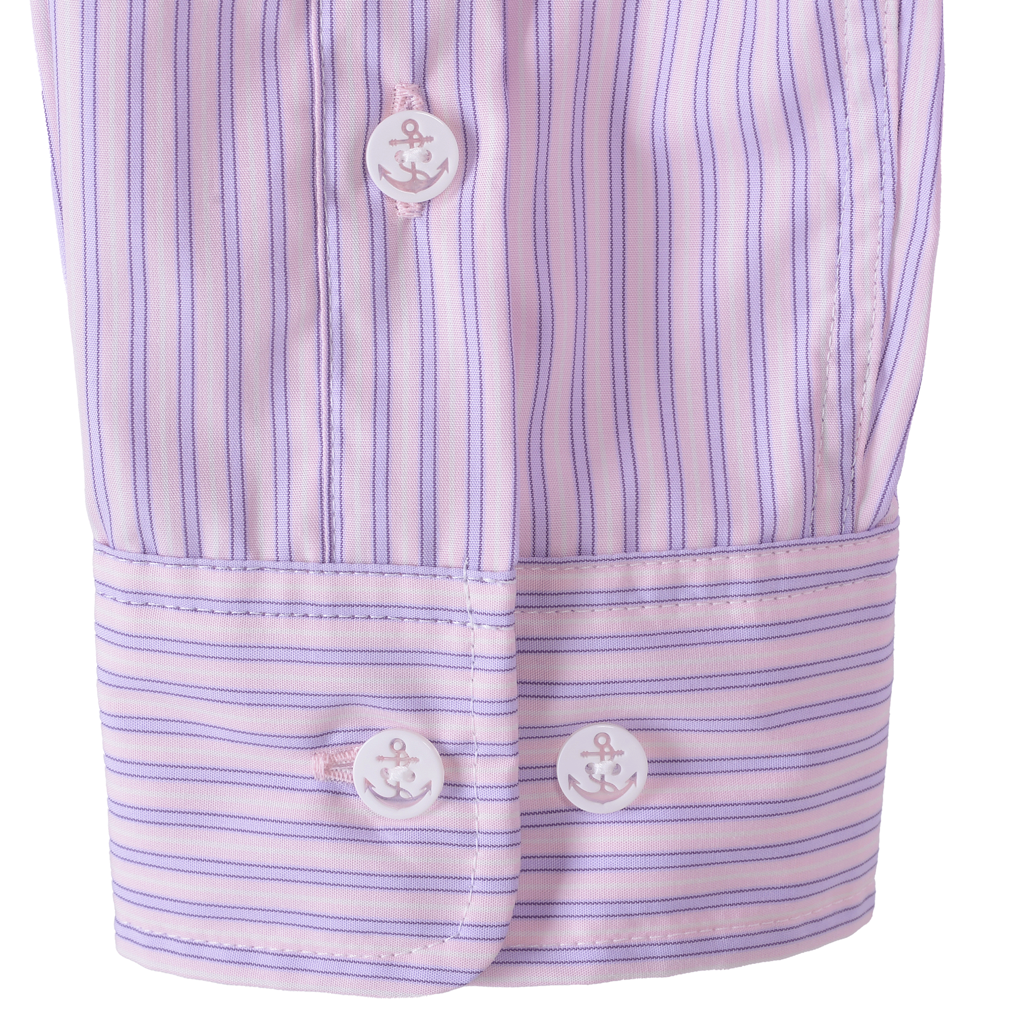 條紋長袖扣襯衫 25224030