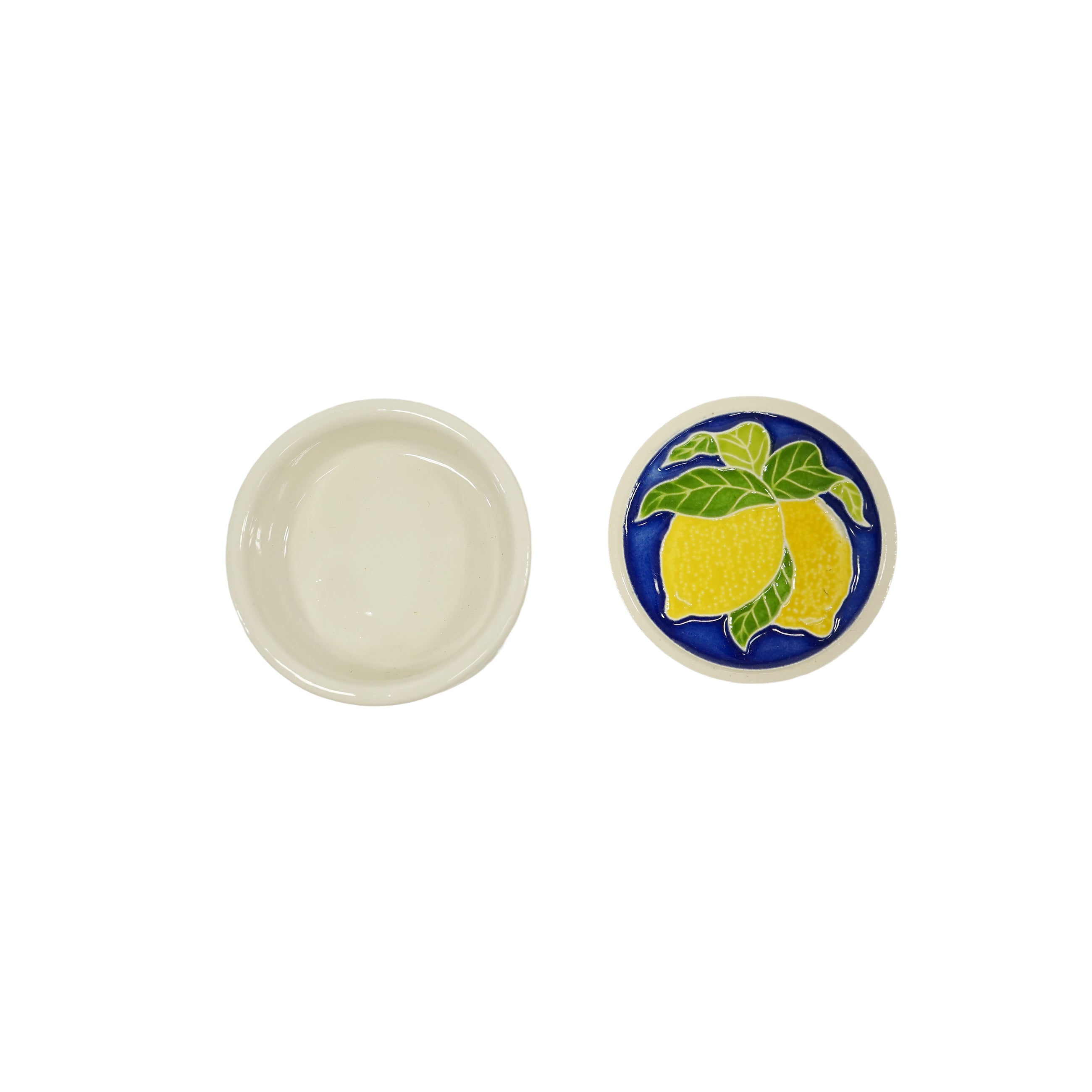 配件盒,直徑 6 厘米,檸檬色(藍色),57003100