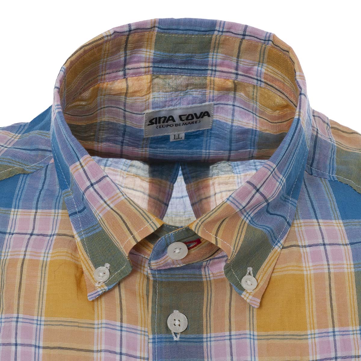 Short -sleeved button down shirt 20134520