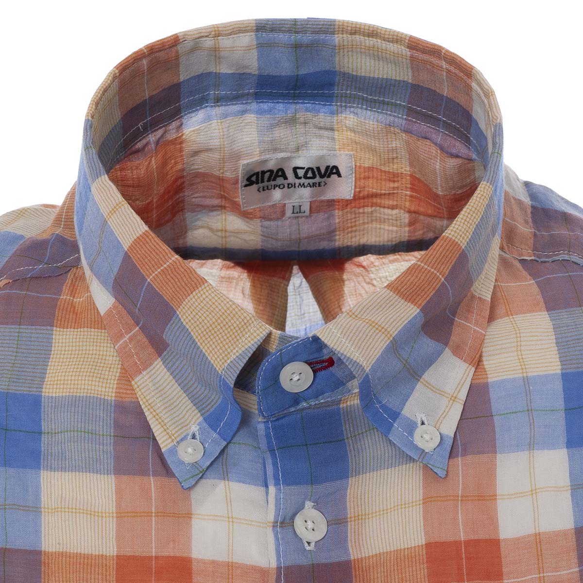 Short -sleeved button down shirt 20134520