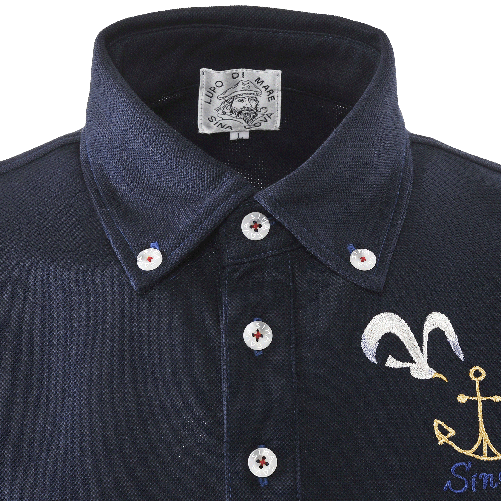 5分袖ポロシャツ ボタンダウンシャツ セオα使用 23110590