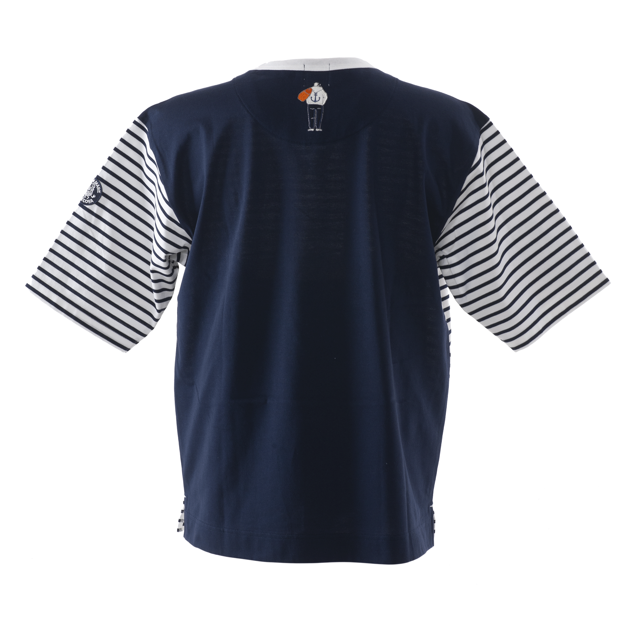 【公式】シナコバ(SINA COVA)5分袖Tシャツ ボーダー切替Tシャツ 23120510