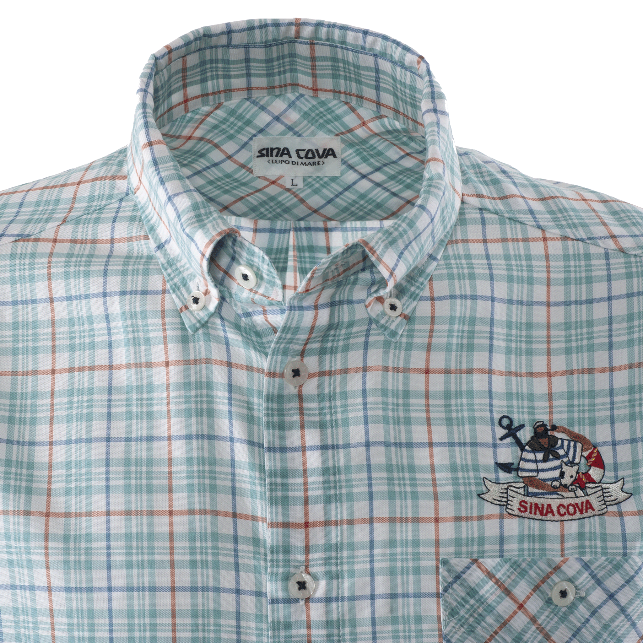 長袖ボタンダウンチェックシャツ 23124020