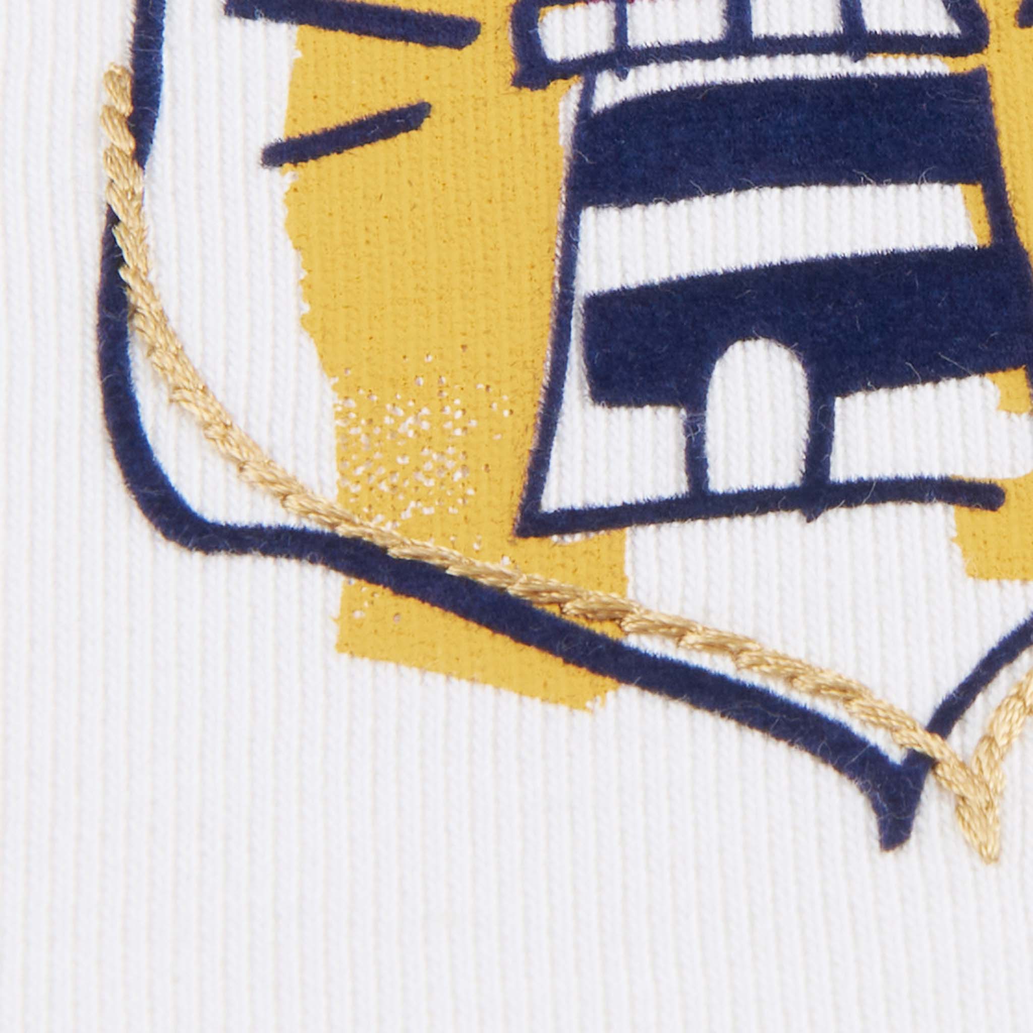 【公式】シナコバ (SINA COVA) ハーフジップトレーナー 22110010 ホワイトのプリント拡大