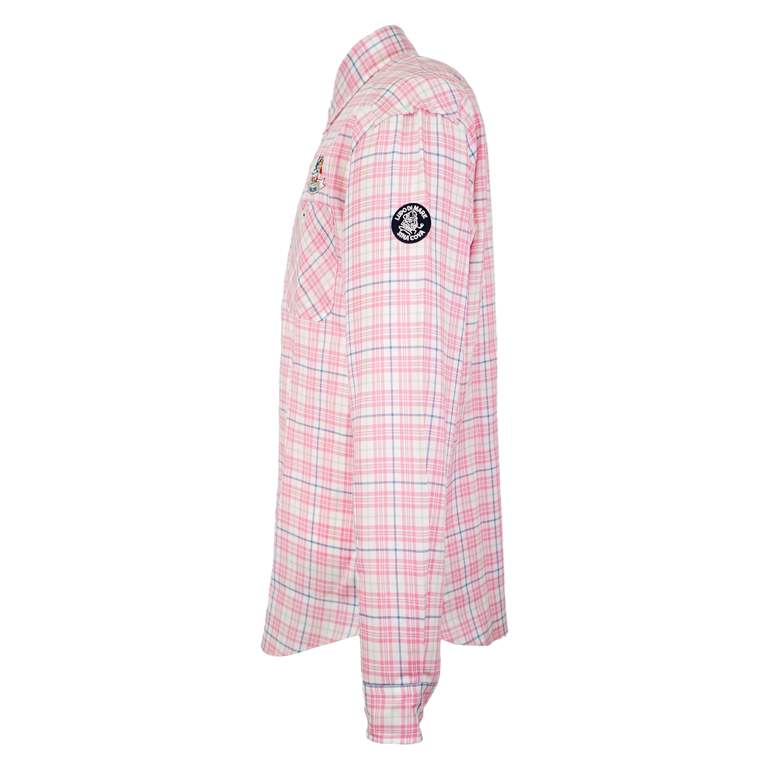 長袖ボタンダウンチェックシャツ 23124020