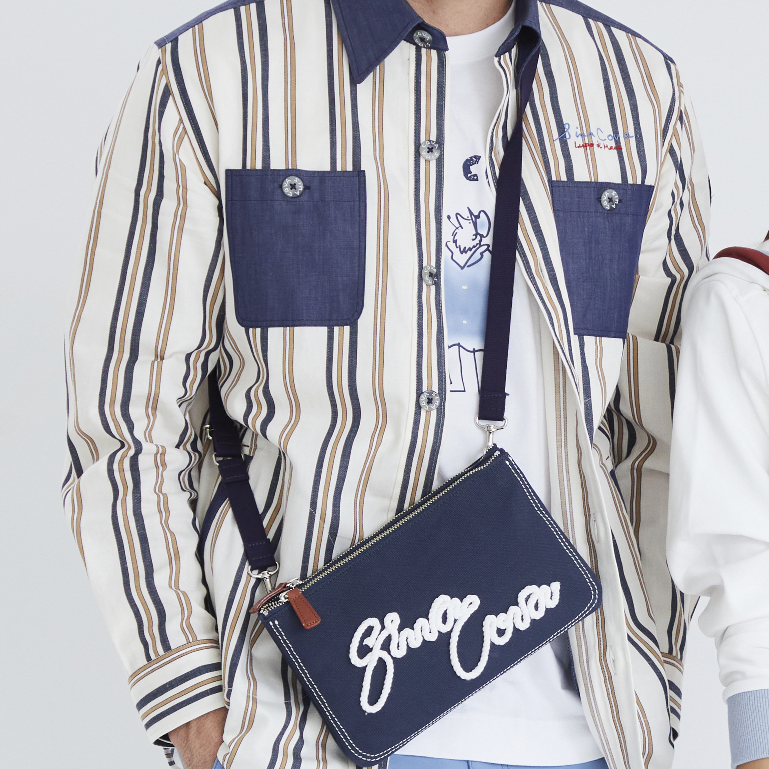 Wファスナーショルダーバッグ 男女兼用 23177030