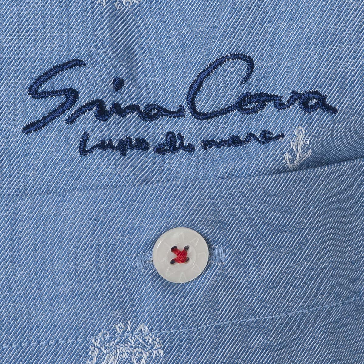 特大號原創提花紐帶襯衫 20224026