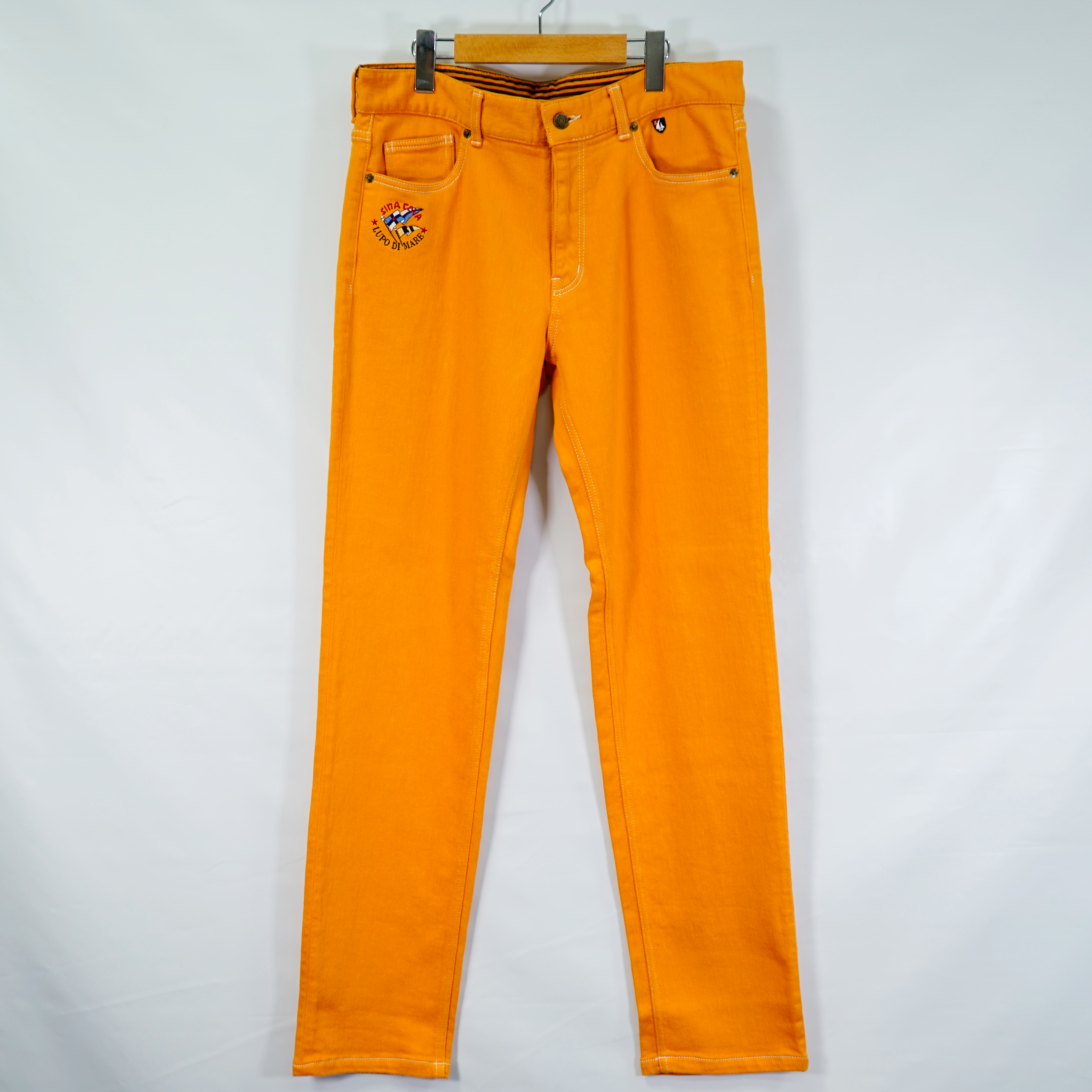 [歐特] 五口袋剪裁牛仔褲 19215030