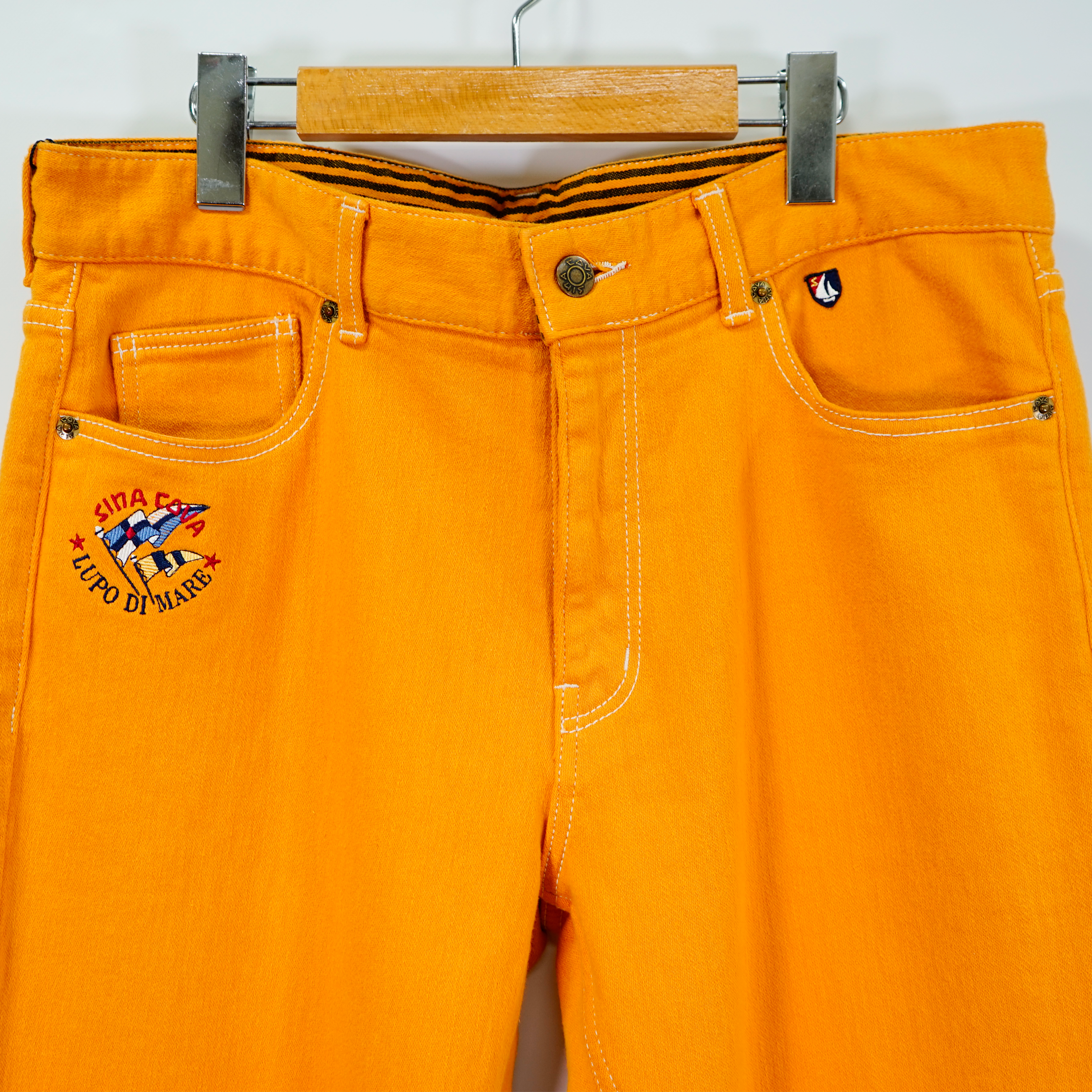 [歐特] 五口袋剪裁牛仔褲 19215030