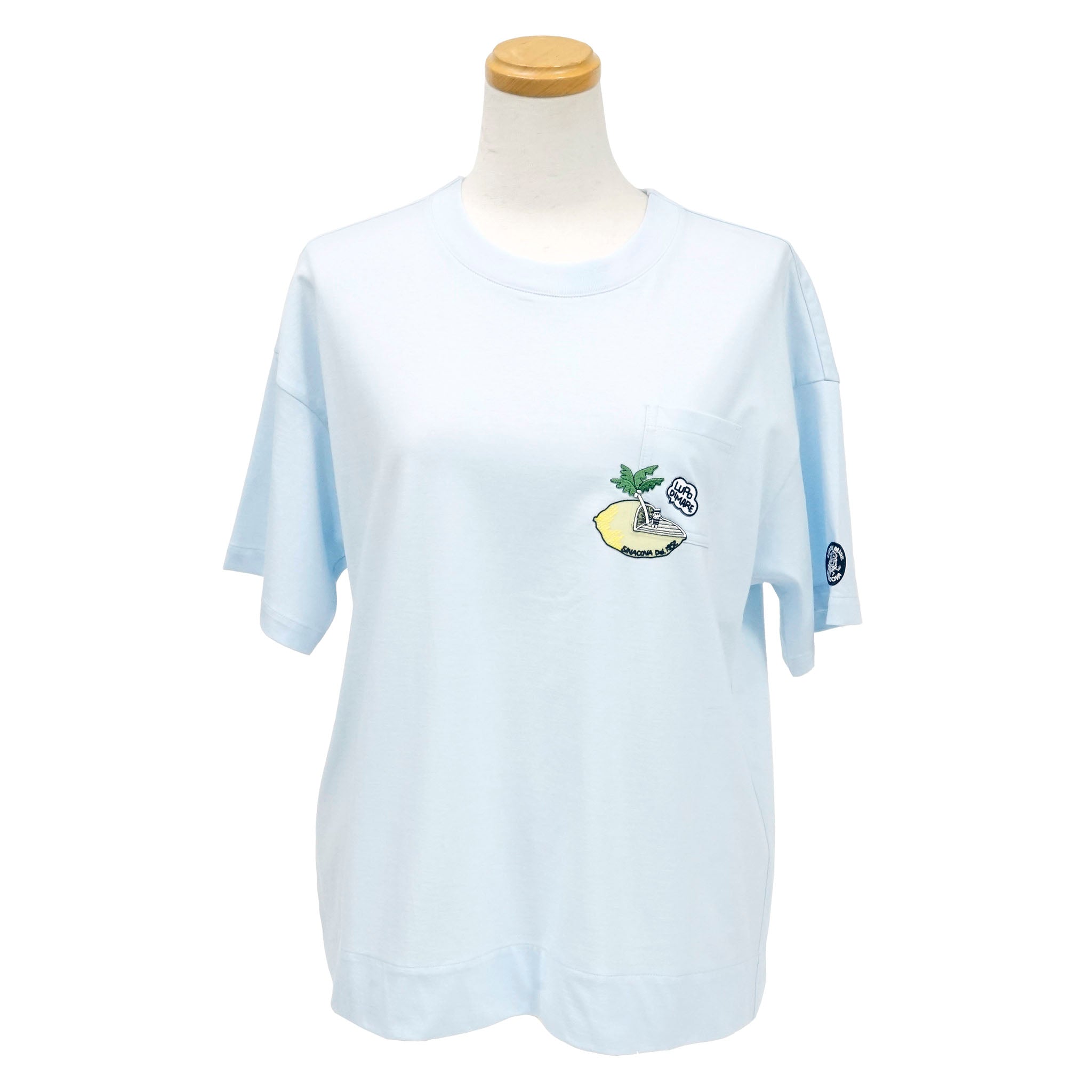 Ladies Short Sleeve Wide T -shirt 22180520