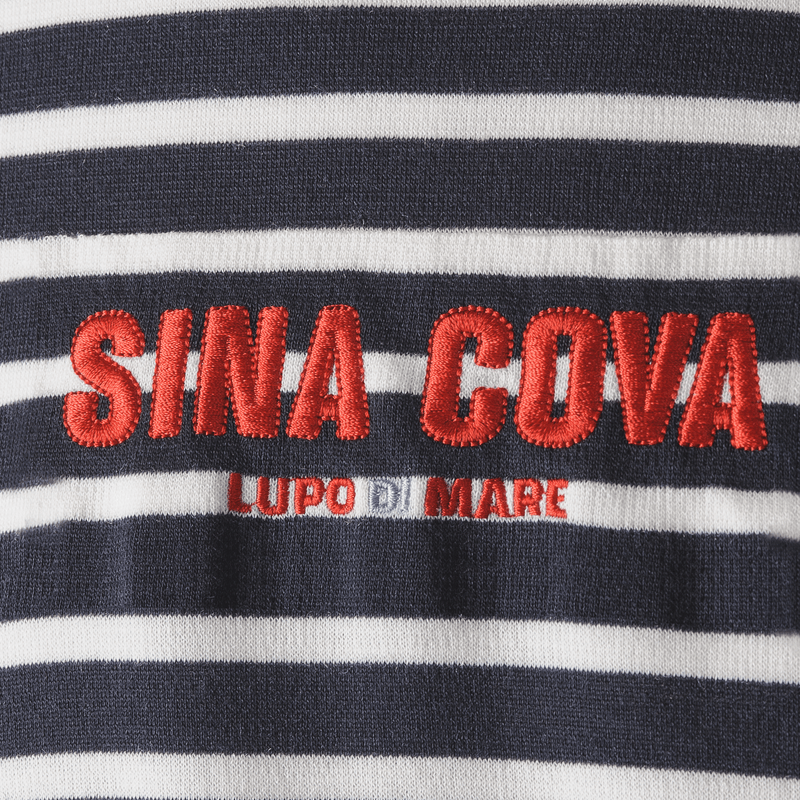 [Official] SINA COVA Turtleneck Long Sleeve Striped T-Shirt Unisex (Unisex) 23250050