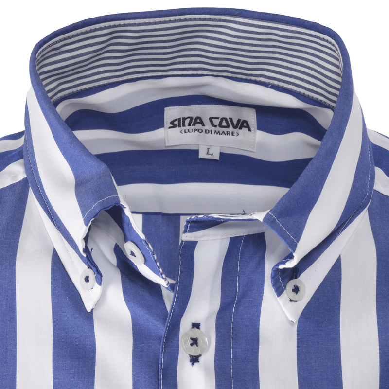 [Official] SINA COVA Long Sleeve Button Down Shirt Striped Pattern 24124020