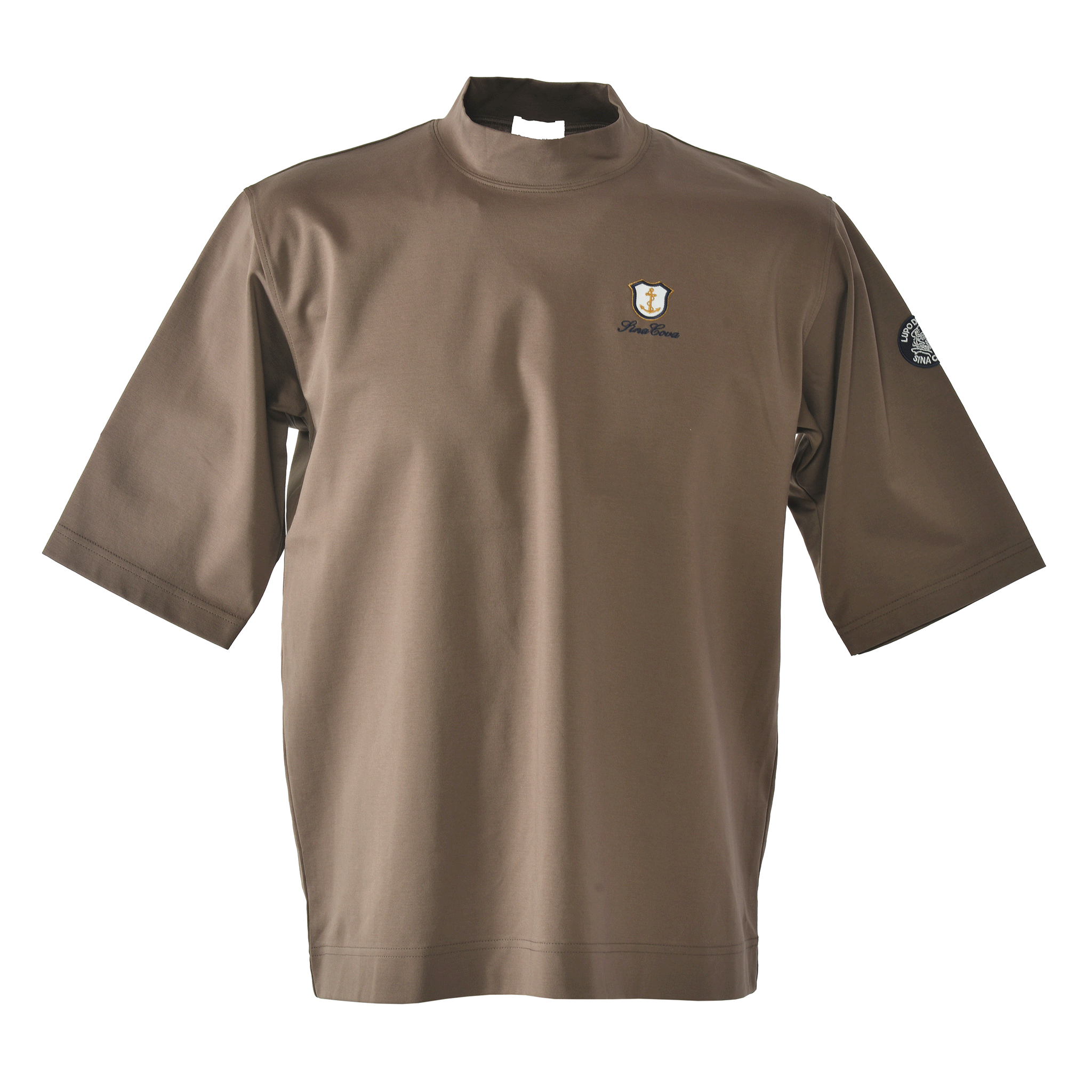 Half-sleeve mock neck T-shirt 26130510