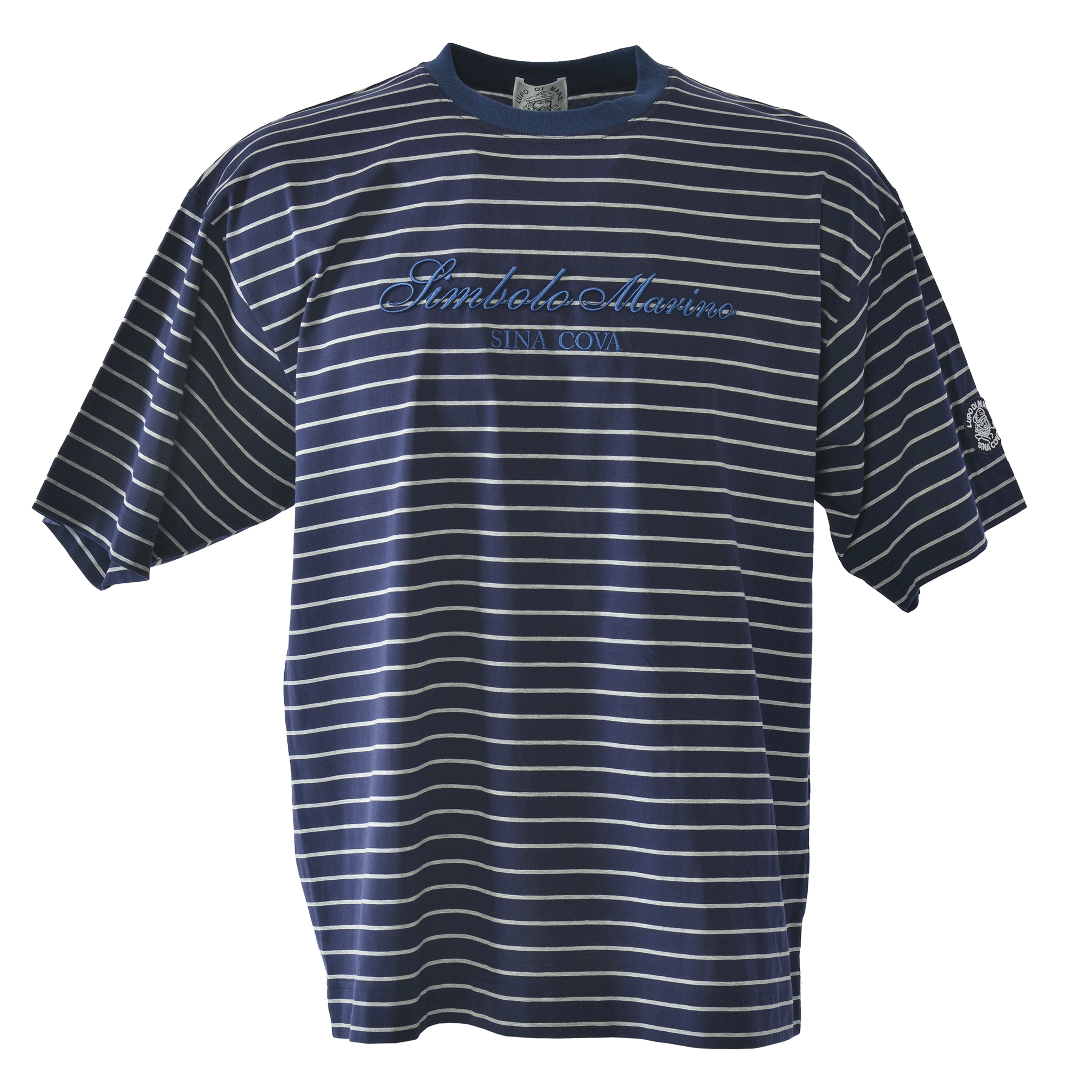 Striped drop shoulder T-shirt 26110570