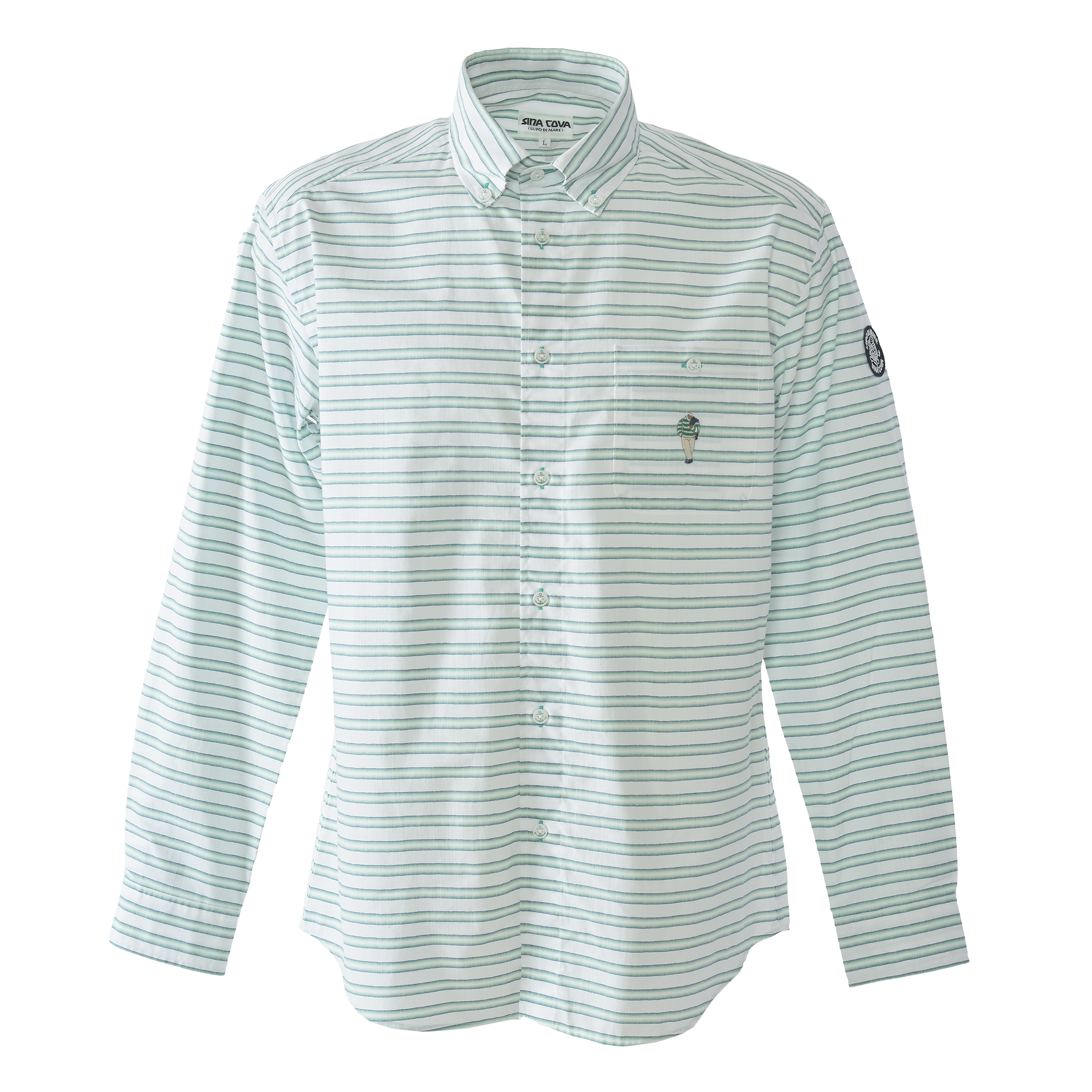 加大尺寸長袖扣襯衫 26124026