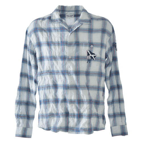 長袖開領襯衫 26124030