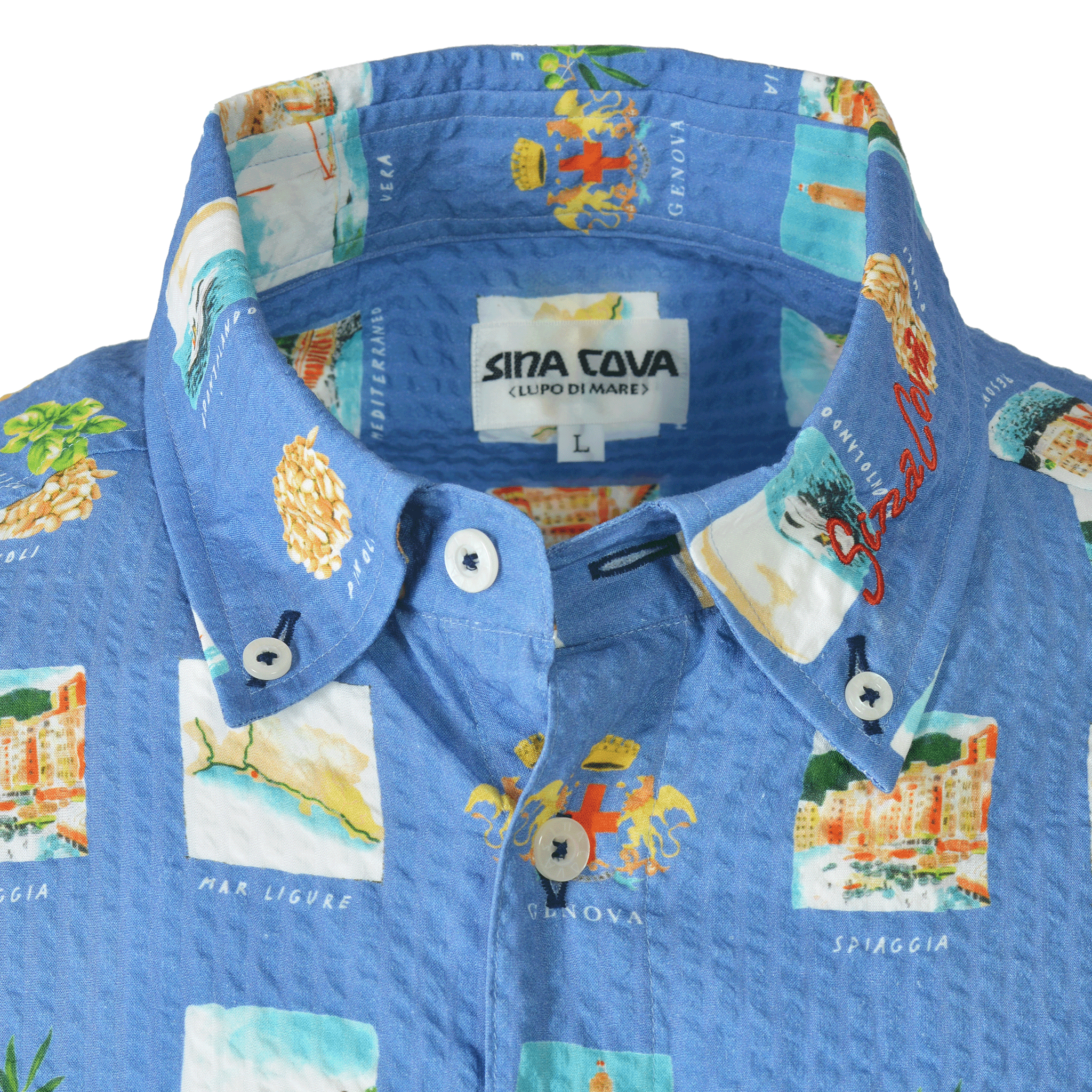 Short-sleeved button-down shirt 26124540