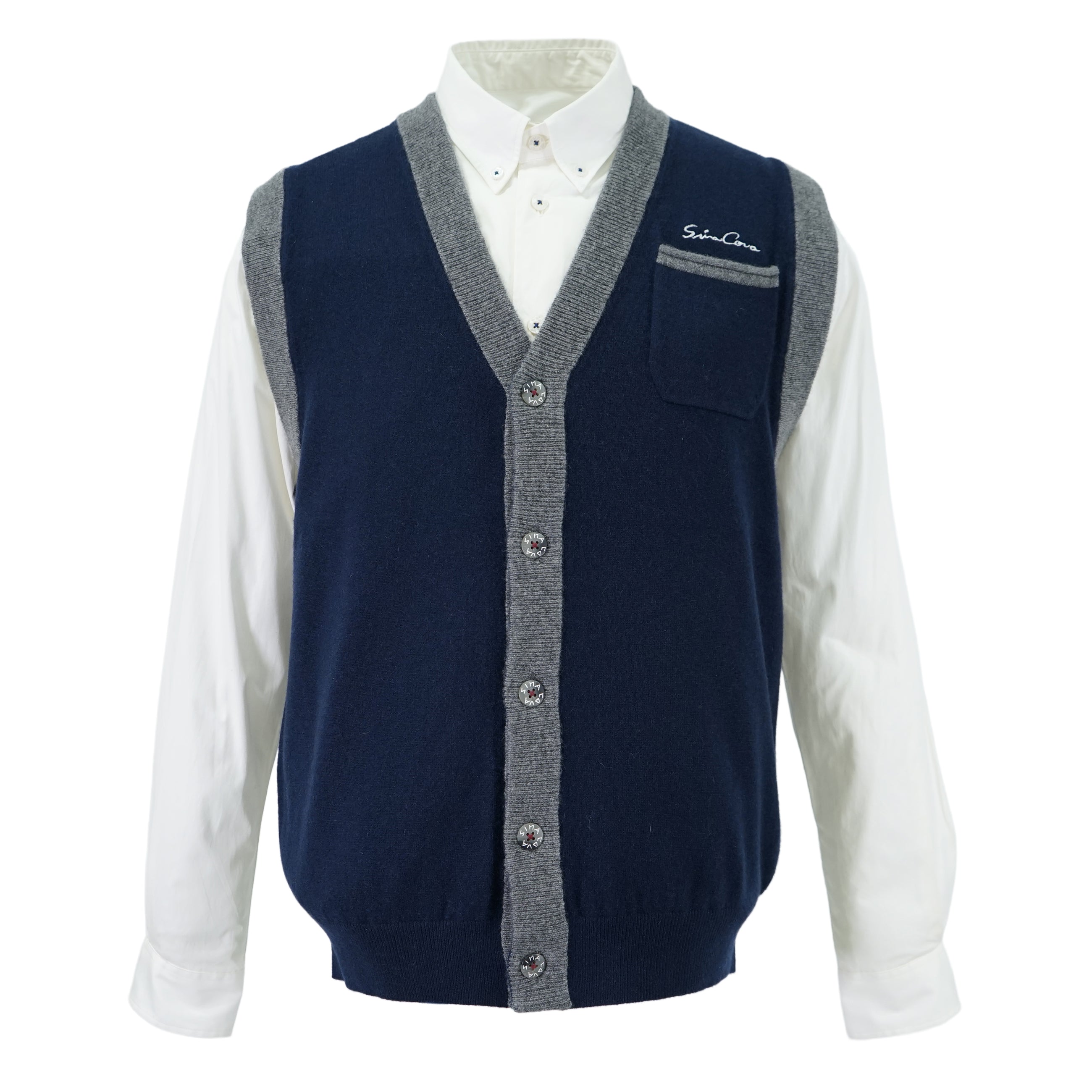 カシミヤ100％ ニットベスト 25222518