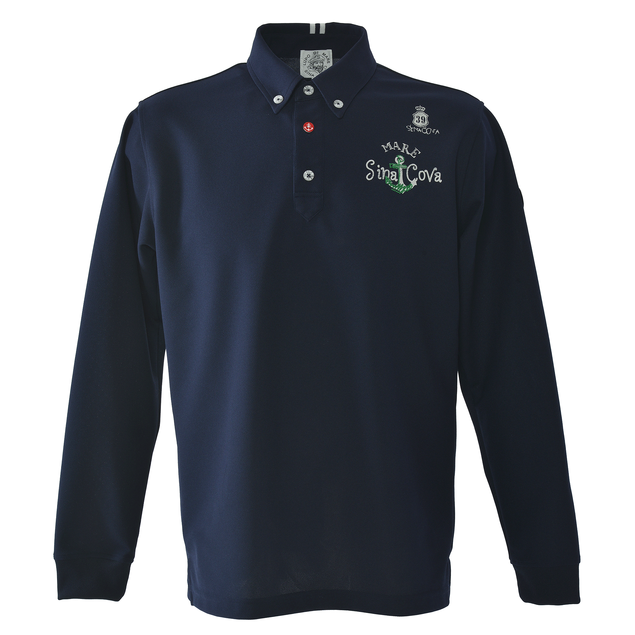 King-size Long-sleeve Polo Shirt 26210016