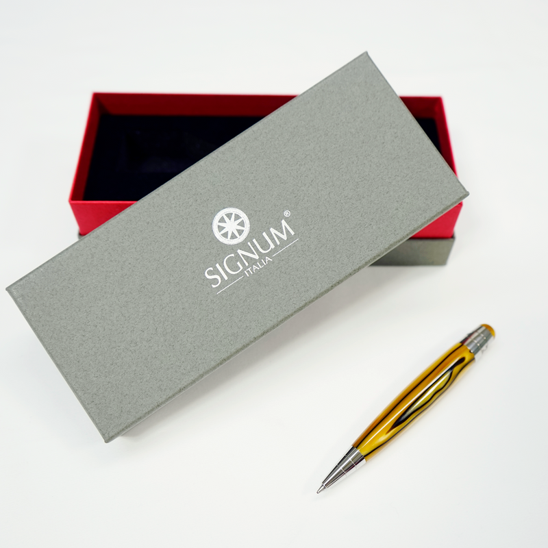 [SIGNUM Nova Mini] Ballpoint Pen Marble (Tiger Eye Yellow) 57002290