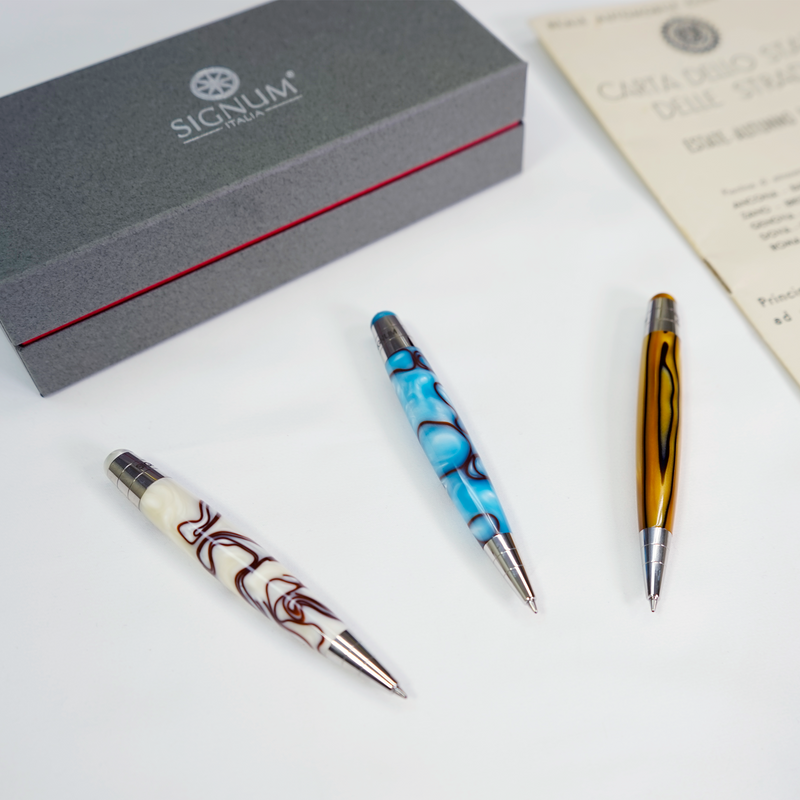 [SIGNUM Nova Mini] Ballpoint Pen Marble (Tiger Eye Yellow) 57002290