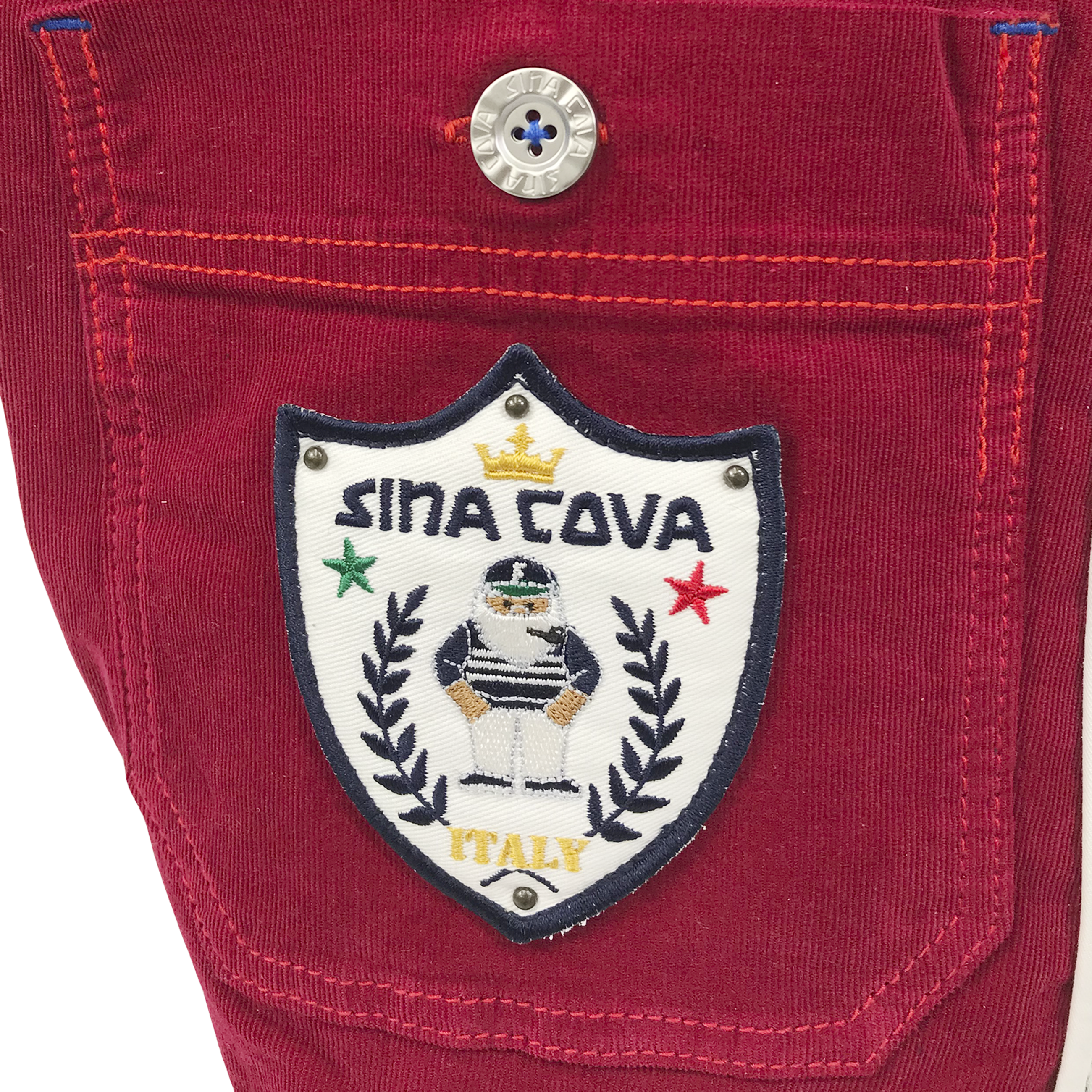 [官方] SINA COVA [獨一無二] 重製托特包 紅色 x 白 10070123