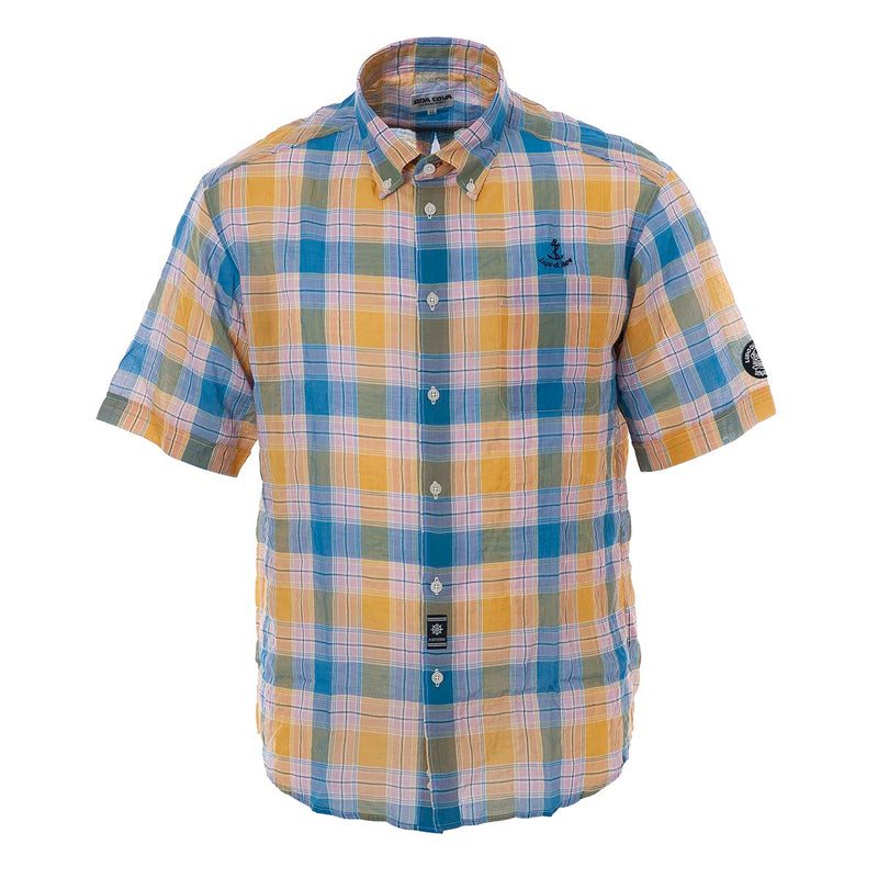 Short -sleeved button down shirt 20134520