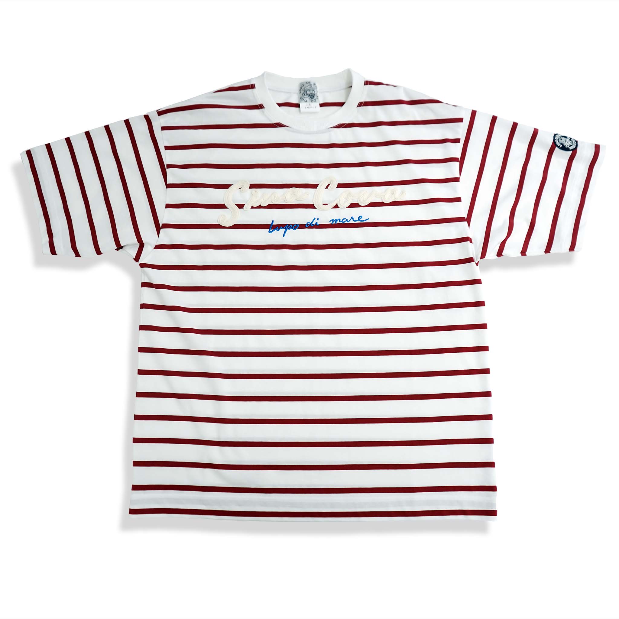 [歐特] SINA COVA 落肩條紋短袖T卹 22110560