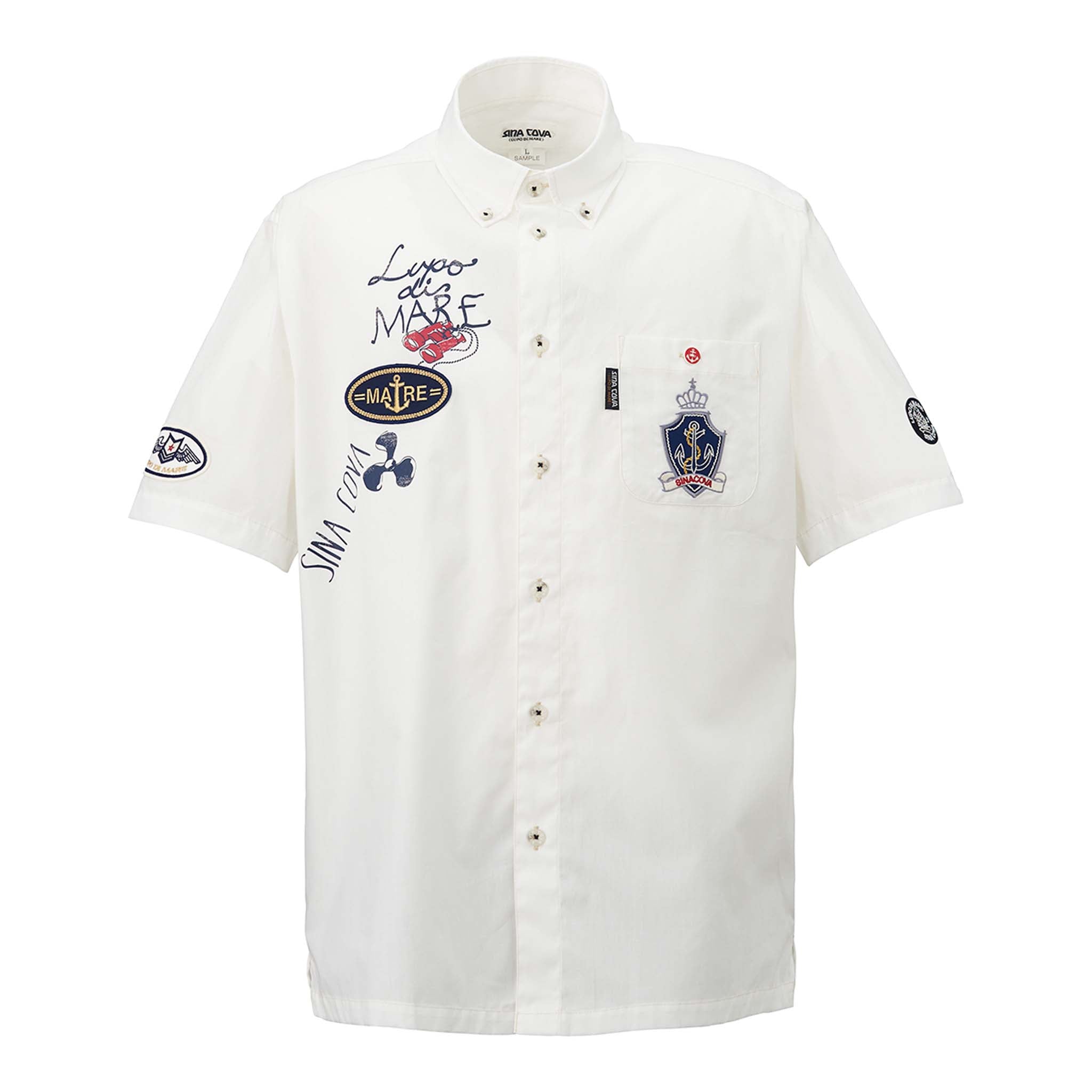 Short -sleeved button down shirt 22114530