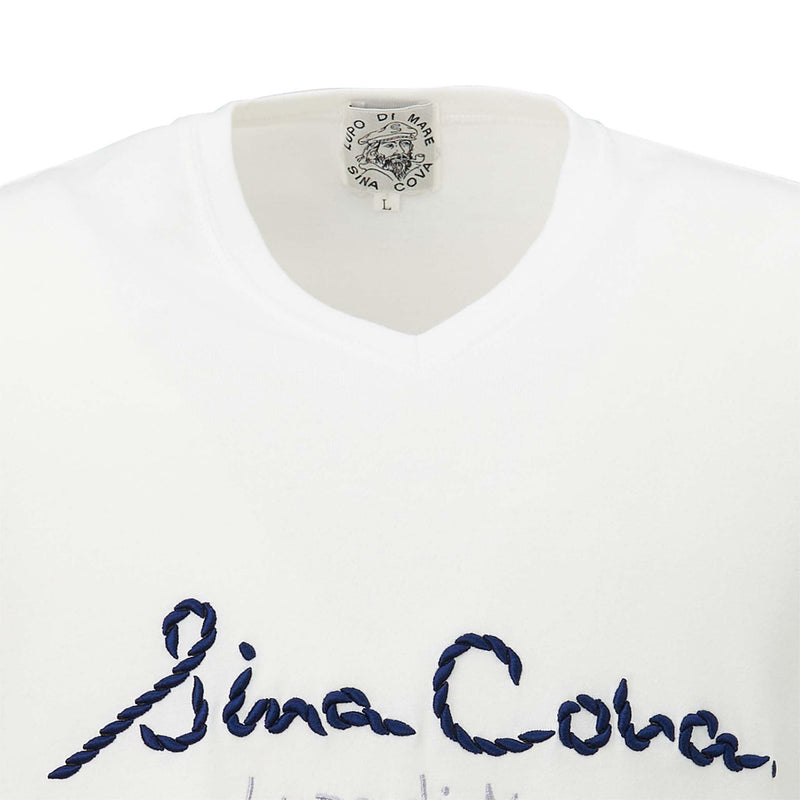 Vネック半袖Tシャツ　22120520 - SINA COVA