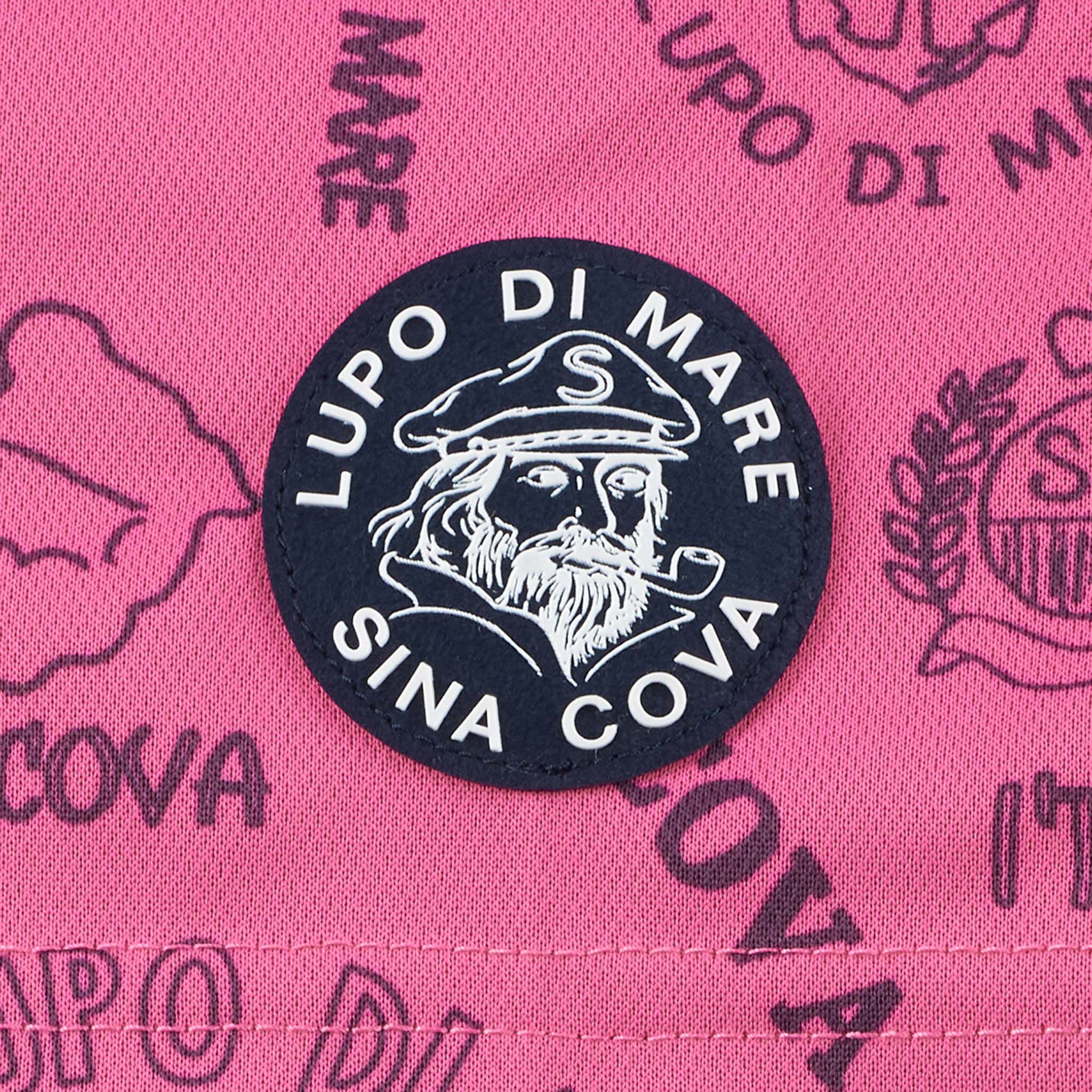 Patterned short sleeve polo shirt 22150510