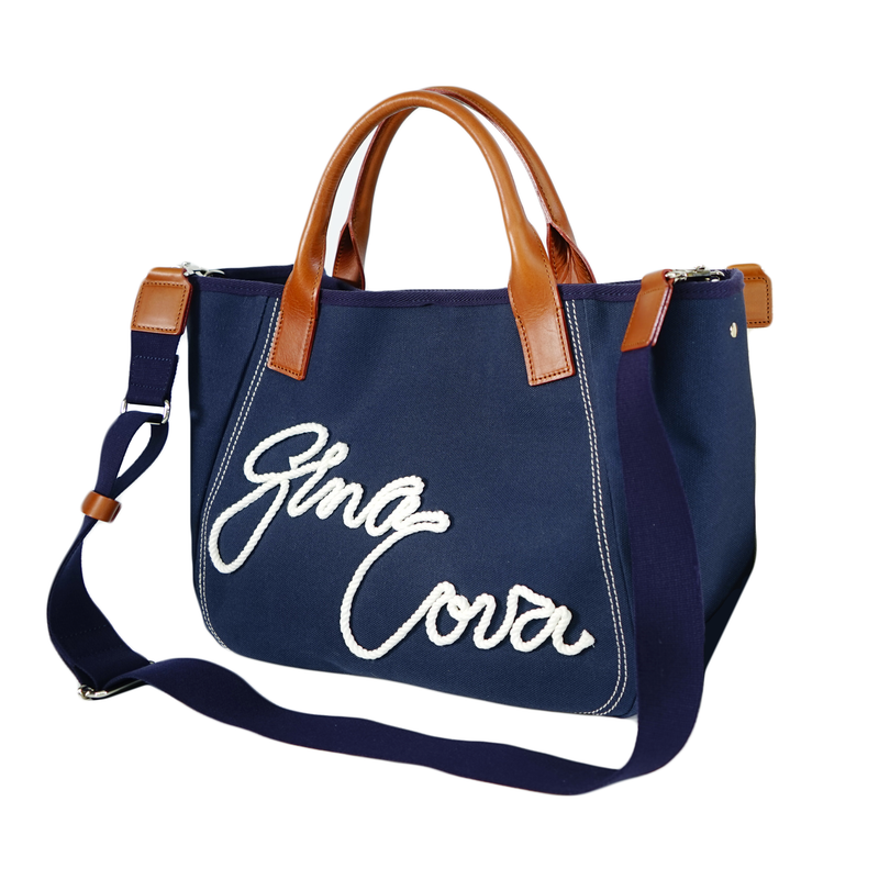 [Official] Shinakoba (SINA COVA) Tote Bag Handbag with Shoulder With String Hand Bag Cord Embroidery Design 23177010